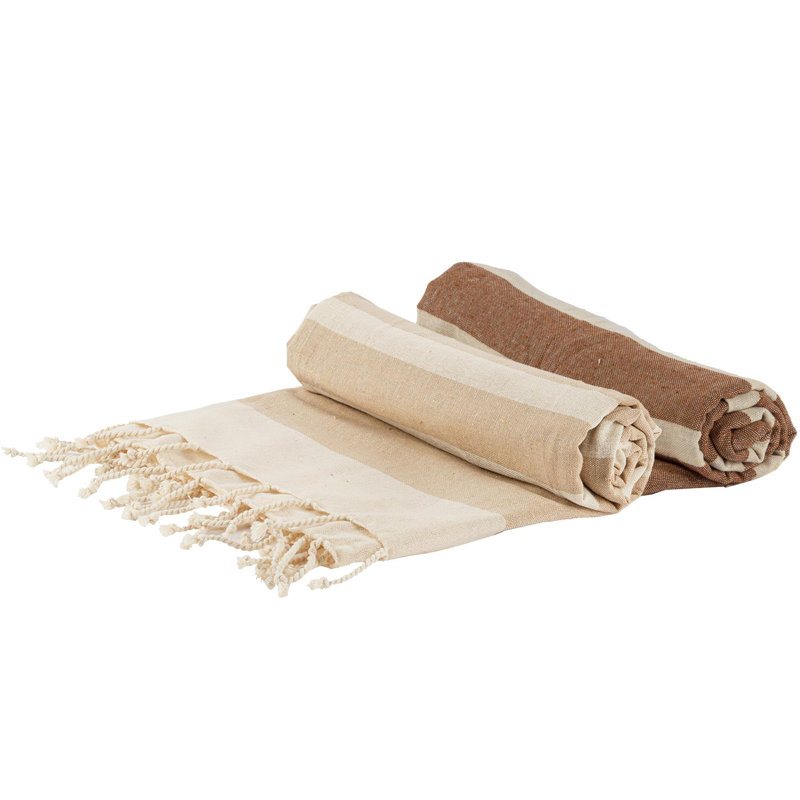 Nicola Spring - Turkish Cotton Bath Towels - 170 x 90cm, Mocha/Beige