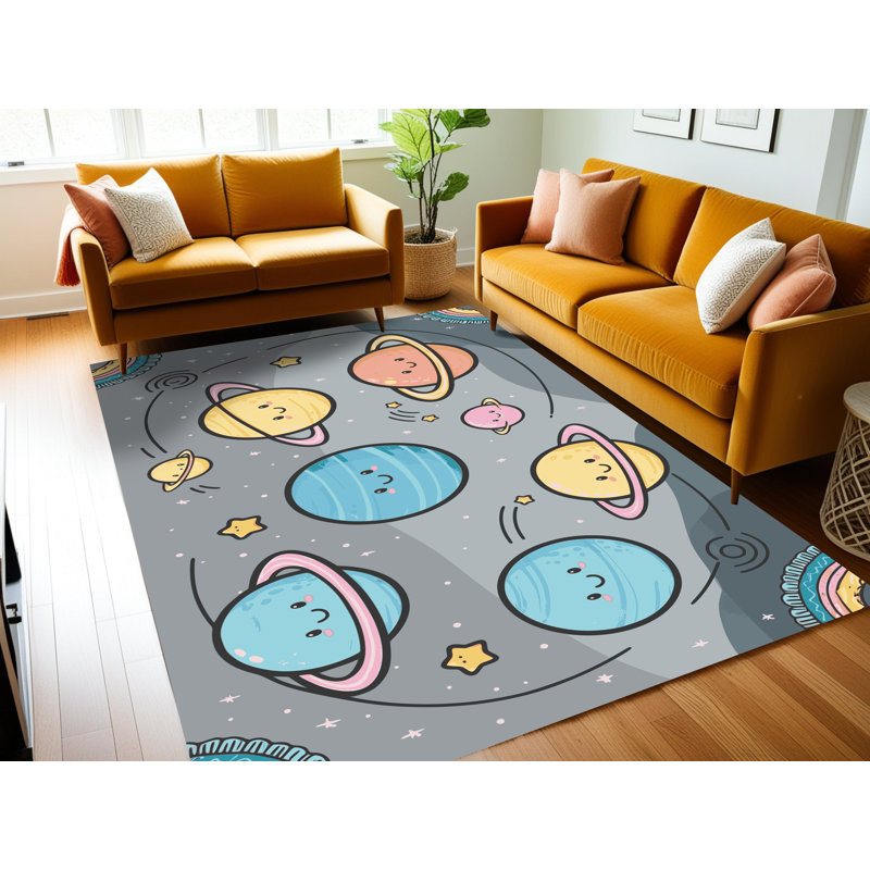 Tapis pour enfants East Urban Home, Rectangle 5 pi x 7 pi