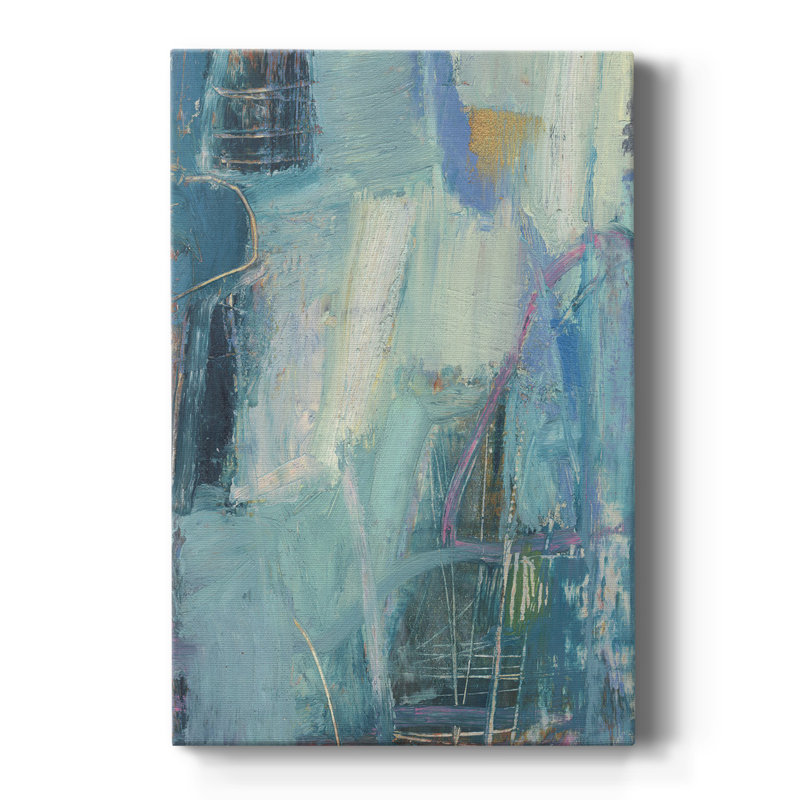 Saudar I - peinture sur toile tendue, H 12 po x l 8 po x P 1,5 po
