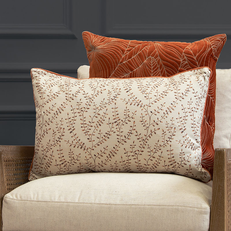 Eden Throw Cushion, Orange