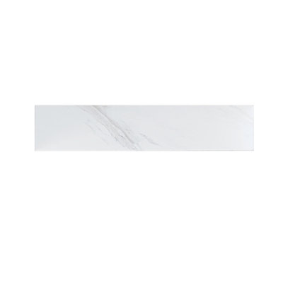 Dosseret de 22 po, dosseret de 4 po de hauteur, pour comptoir de meuble-lavabo, Bianco Carrara Venato