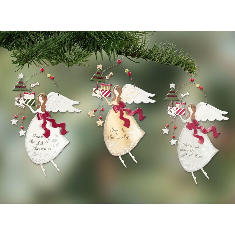 Homespun Holiday Metal Jingle Bell Ornament, 8