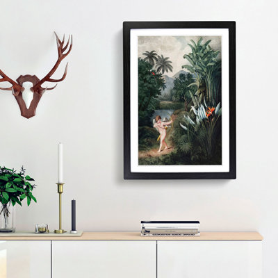 Cupid by the Flowers by R.J. Thornton - Picture Frame Painting Print
