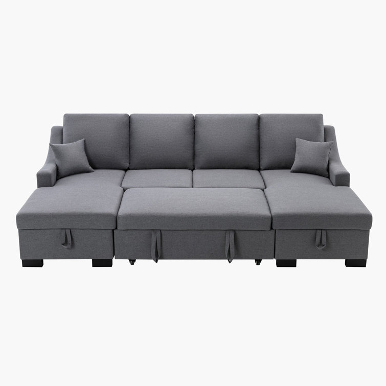 Emad 106.3 Upholstered Sofa Fluffy Cloud Sectional Couch Modern Comfy Sofas