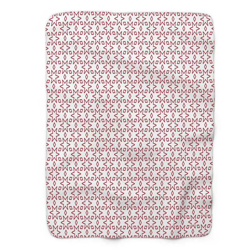 Ruby Grid - 1 Piece Premium Blanket, Queen
