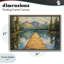Dock in The Mountains, cadre flottant, design par Petal Prints Design-897051940-897051962