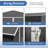 10X10 FT Large Outdoor Metal Storage Shed - Updated Heavy-Duty Frame & Lockable Double Doors, All-Weather Utility Garden Shed For Backyard, Lawn, Patio Tools & Equipment, Black-123950937-123950939