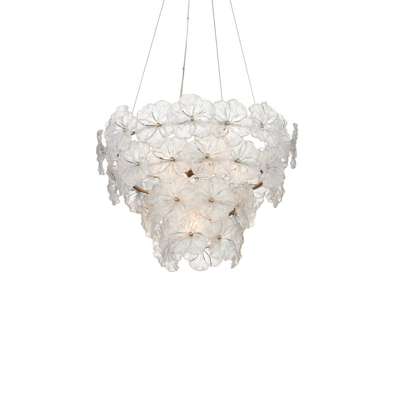 Mallow Glass LED Chandelier, 24.5"