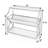 Asmir 32" H x 36" W Iron Bookcase-1970950170