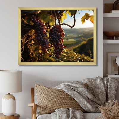 Raisins mauves, attrape-rêves sur toile