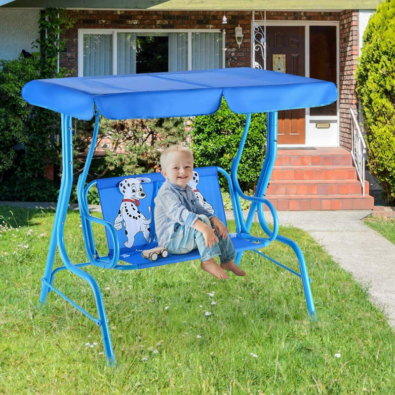Derrick 2 Person Porch Swing with Canopy