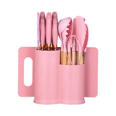19pcs Silicone Kitchen Utensil Set, Heat-Resistant Non-Stick Easy Cooking Cleaning Home