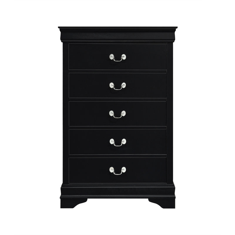 Waynesburg 31.5'' W 5 - Drawer Chest, Black