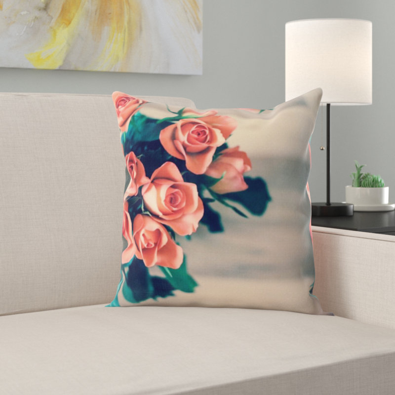 Housse et insert de coussin Roses