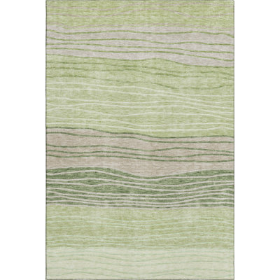 Premium Machine Washable Tweedy Aloe Rug