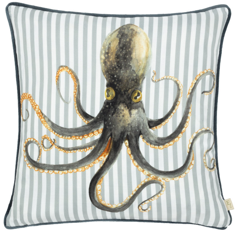 Ann Striped Square Throw Pillow Cover