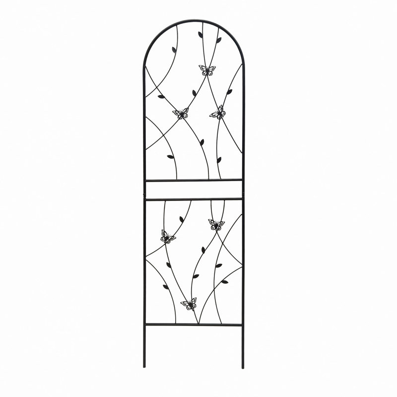 Barrière de jardin, treillis de jardin en métal 71 po x 19,7 po à treillis antirouille pour plantes grimpantes