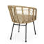 Chaise pivotante d'extérieur, coussins d'eau, 22,26 P x 22,27 po 29,91 H, assemblage requis, structure en forme de baignoire brune et beige