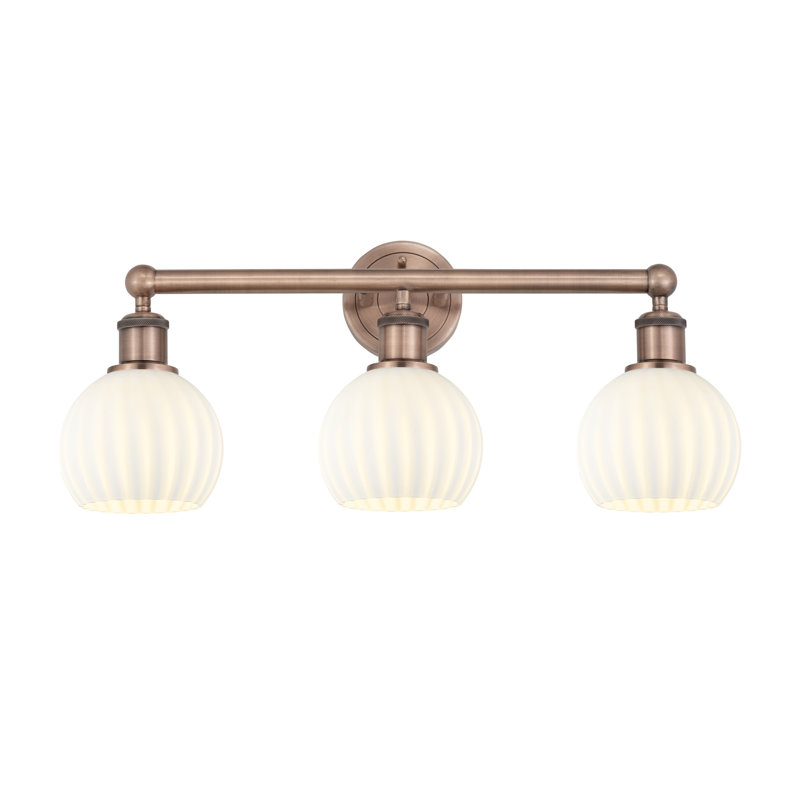 Bertile 3 - Light Dimmable Vanity Light, Antique Copper