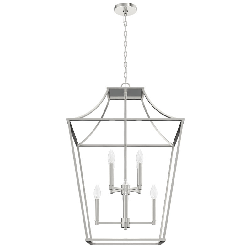 Laurel Ridge 8 Light Lantern Pendant, Brushed Nickel