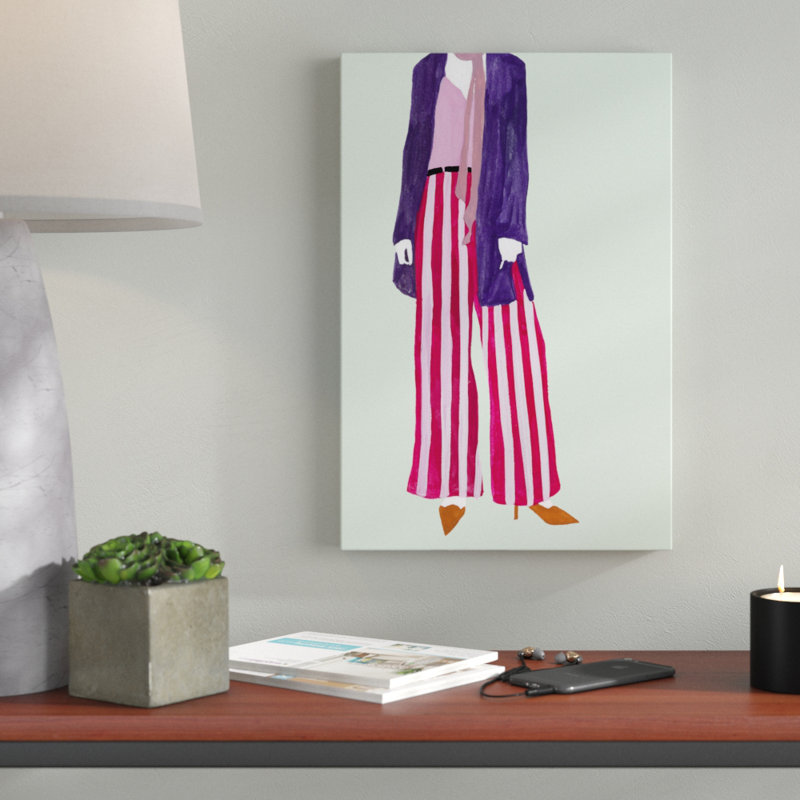 «Debout figure IV» par Melissa Wang - reproduction d'art sur toile tendue, H 18 po x l 12 po