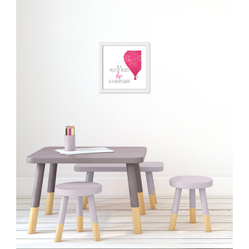 Il s’agit d’un wildflower, H 16 po x l 16 po x P 0,63 po, Cadre blanc