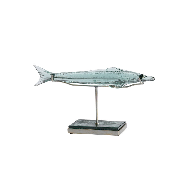 Flying Fish Sculpture, 8.5" H x 18" W x 5" D
