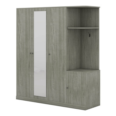 4-Door Wardrobe With Full-Length Mirror
