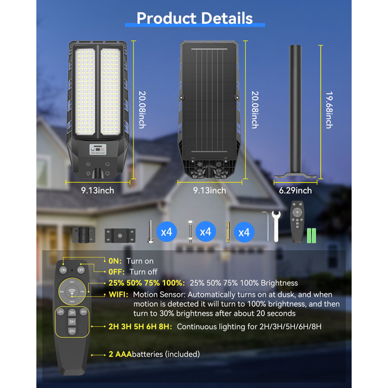 4000W Solar Street Lights Outdoor