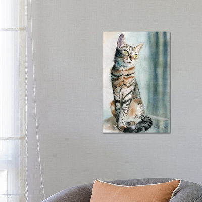 Tabby Lean by Rachel Parker - Wrapped Canvas Gallery-Wrapped Canvas Giclée