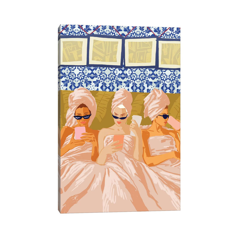 Ladies-Only Club 1 Piece Wrapped Canvas Wall Art, 101.6 cm H x 66.04 cm W