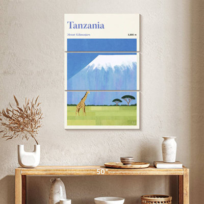 Affiche de voyage Masam Tanzanie Kilimanjaro