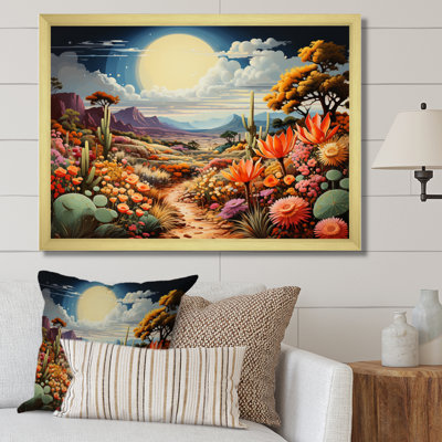 «Desert Cacti Garden III» sur toile