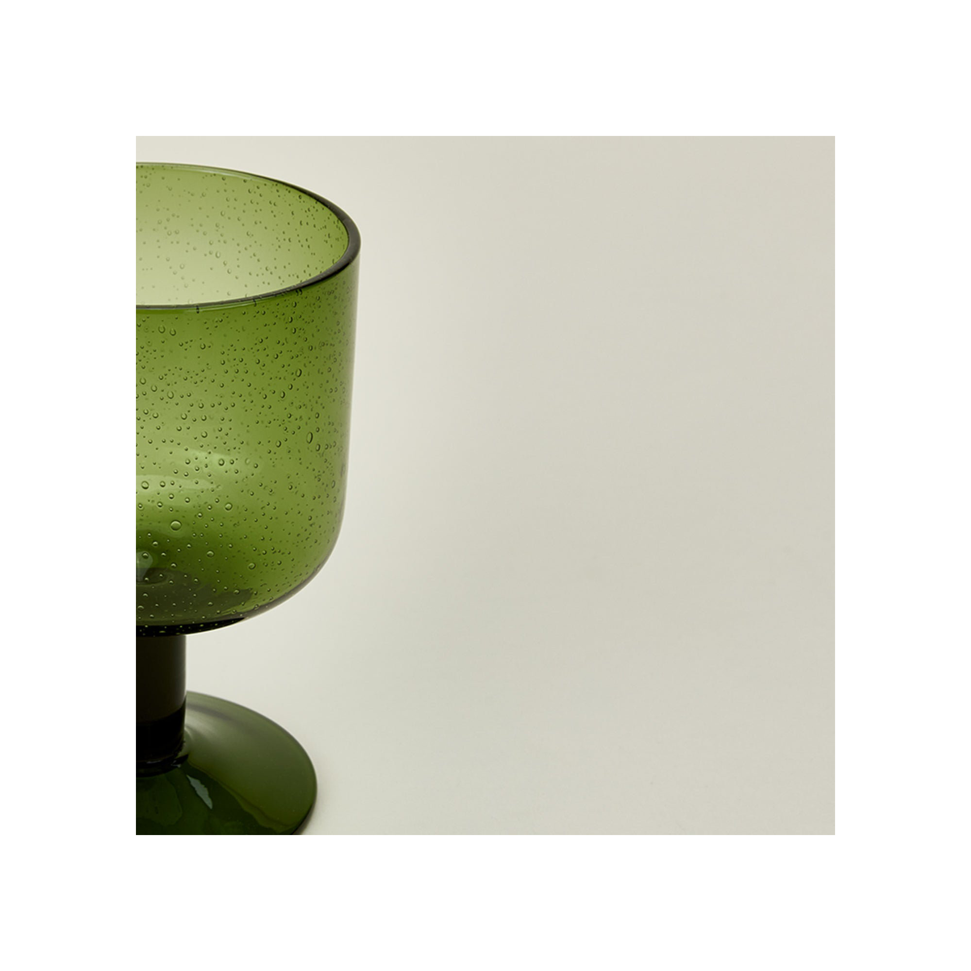 Simple 12oz. Wine Glass Set, Olive