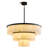 34.3" Dual-Layer Round Drum Kitchen Island Alabaster Chandelier-478517903-478517897-478517898