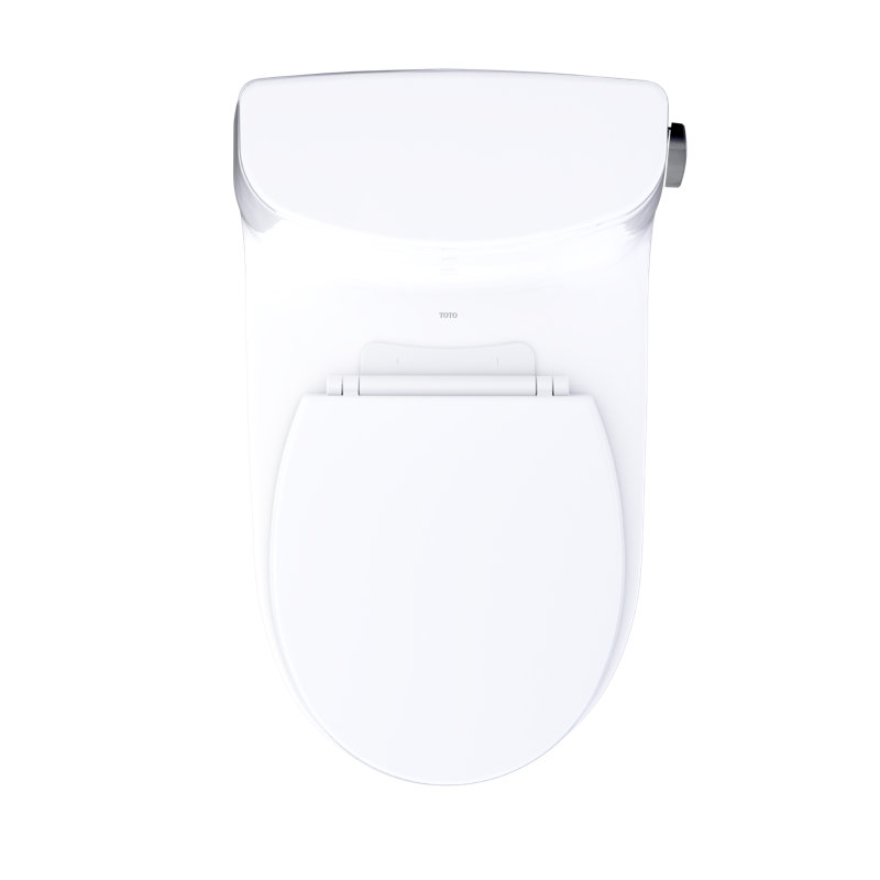 TOTO Ultramax One-Piece Round 1.28 GPF Universal Height Toilet with Right-Hand Trip Lever, CEFIONTECT and SS113 SoftClose Seat, Cotton White - MS603113CEFRG#01