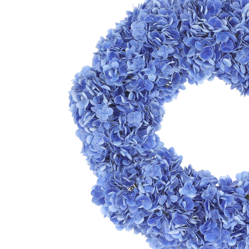 Couronne d'hortensia 24 po Sofia, Bleu