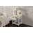 Retro Style Nightstand With Drawer And Open Shelf For Bedroom, Bedside Table With Turned Legs And Metal Handle-1163327779