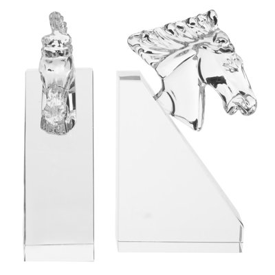 Glass Concrete Agate Non-Skid Bookends Bookend