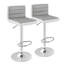 Ensemble de 2 tabourets de bar réglables en similicuir