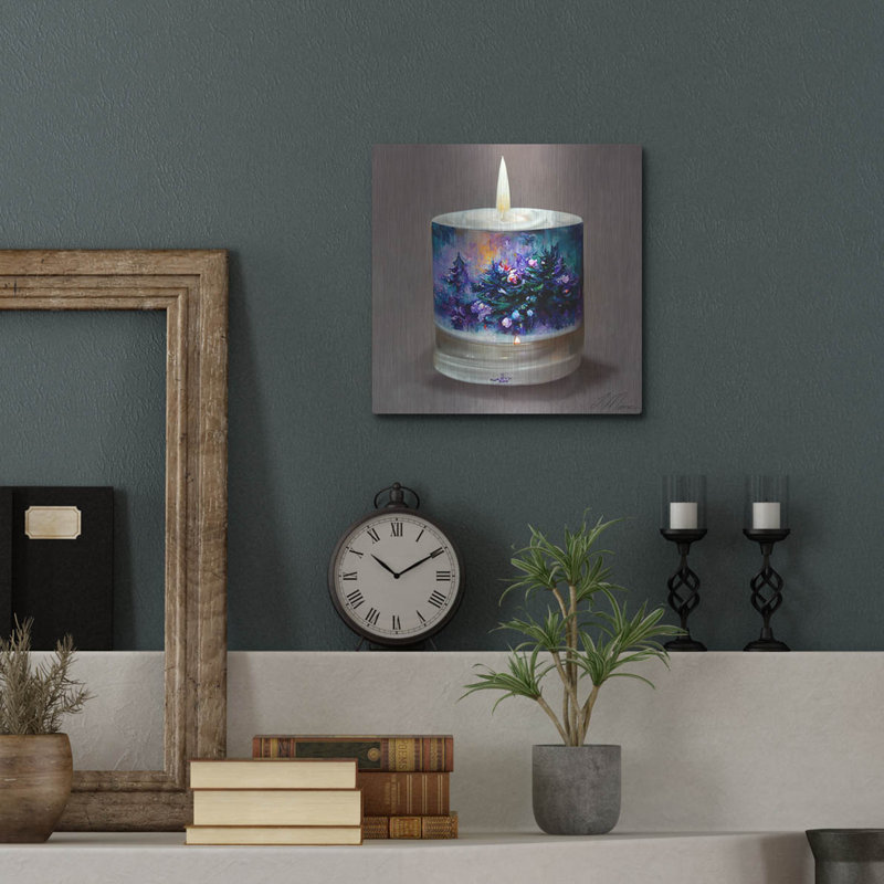 «Christmas Candle 5» par Tanya Mavric, H 12 po x l 12 po