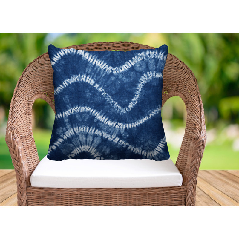 Housse et insert de coussin extérieur carré Hosi Waves, L 15 po x H 15 po