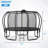 12FT Trampoline For Kids With Upgraded Arcpole And Composite Toploop For Safety Enclosure, Plus Basketball Board And 10 Ground Stakes