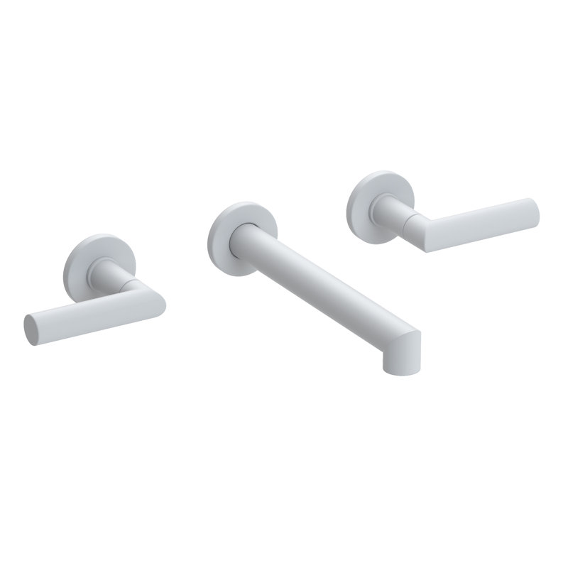 Kirsi Wall Mount Bathroom Faucet, Matte White