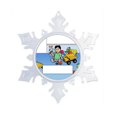 5.5'' Handmade People Holiday Shaped Ornament