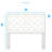 Tabor Chippendale White Headboard - Queen/Full-1708257535