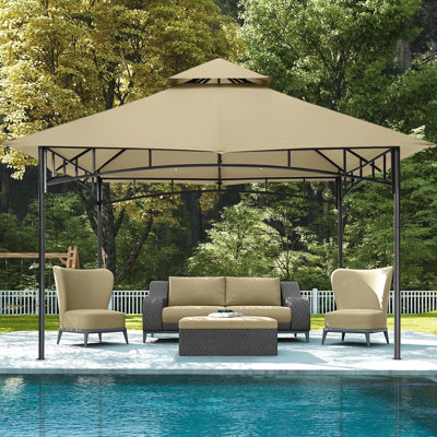Steel Patio Gazebo with Soft Roof