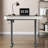 Standing desk with built-in outlet, glass top-402262798-402203776