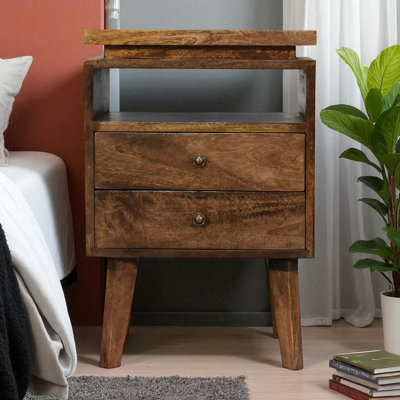 Richeson 40cm W Solid Wood Bedside Table
