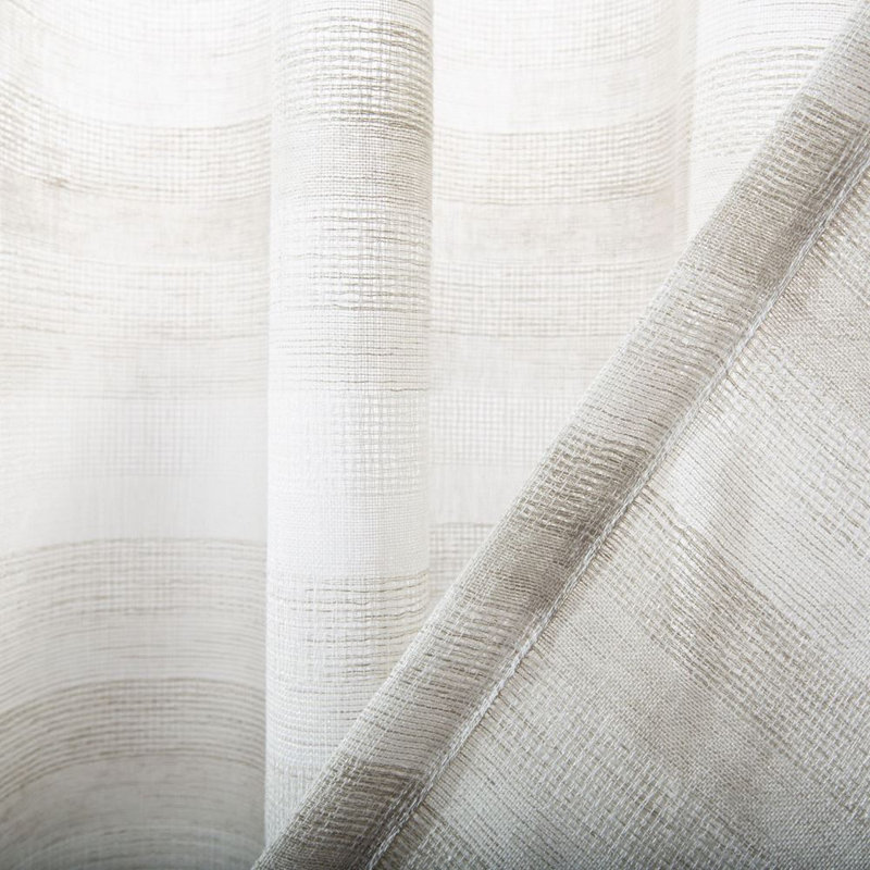 Ribeiro Semi Sheer Curtain Single Panel, 52" W x 84" L, Assorted Beige